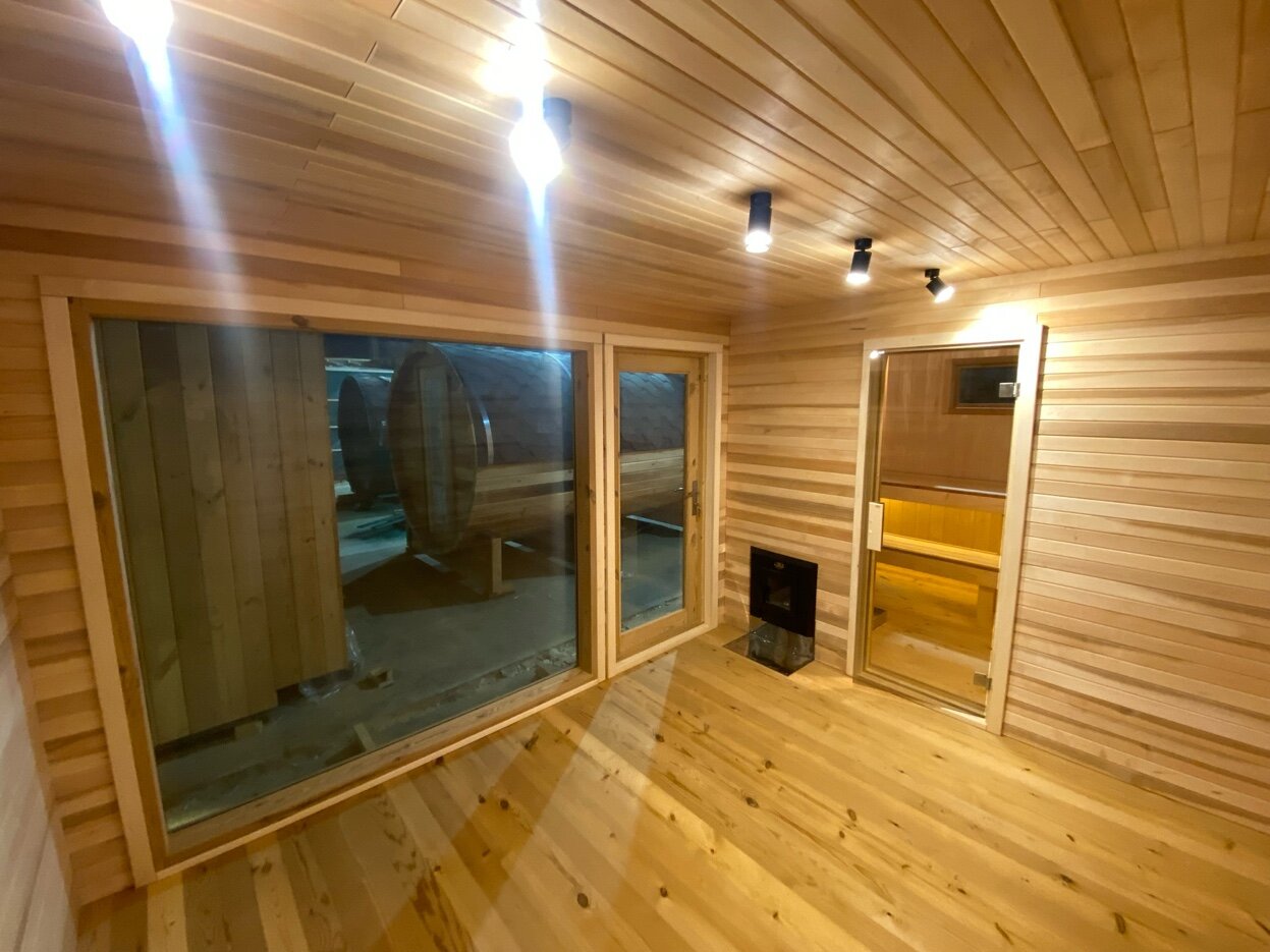 LuxCabin Scandinavian | Cabine Sauna Noir | Thermowood | 5x2.6m