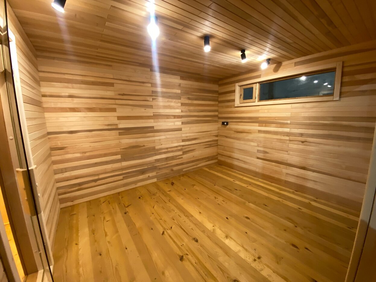 LuxCabin Scandinavian | Cabine Sauna Noir | Thermowood | 5x2.6m