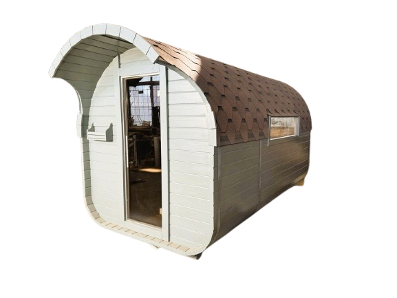 LuxEgg Sauna | Sauna Ovale Arche | Plafond Mosaïque | 2.5-4m